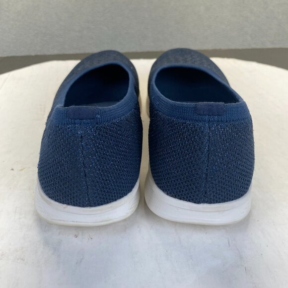 Skechers GOGA MAT  Lite Vegan Washable Knit Skimmers Glimmer Navy Sneaker 8.5‎ - Picture 15 of 16